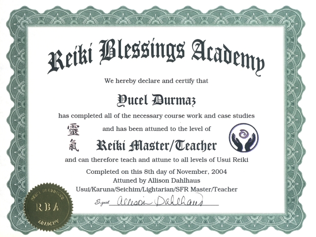 Reiki Master/Teacher